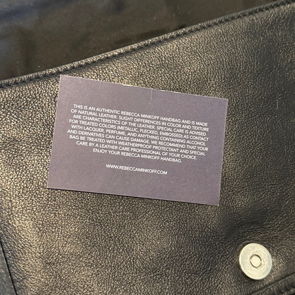 Rebecca Minkoff Black Bowery Leather Crossbody Bag Silver Hardware - Picture 6 of 13